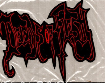 Deeds of Flesh - Red Logo Back Patch