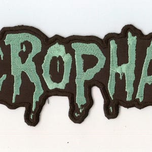 Necrophagia - Grünes Logo Rückenaufnäher