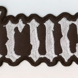 Helrunar - Weisses Logo Rückenaufnäher