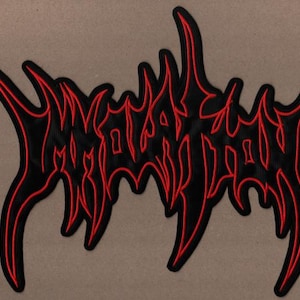 Immolation - Toppa posteriore con logo rosso