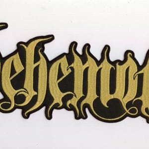 Behemoth - Gul Logotyp Baklapp