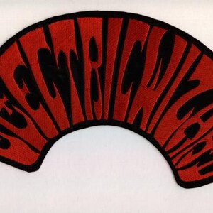 Electric Wizard - Red Half Round Logo Back Patch