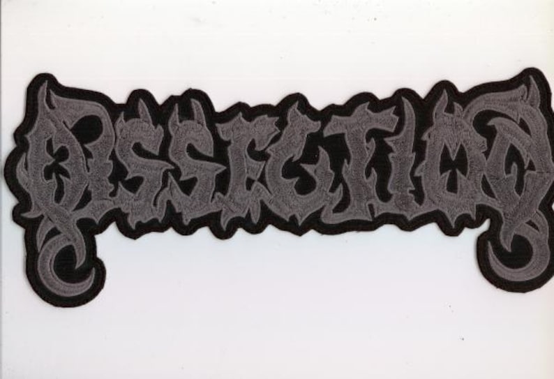 Écusson dorsal Dissection - Logo gris uni image 1