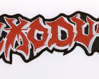 Exodus - Rot Weisses Logo Rückenaufnäher