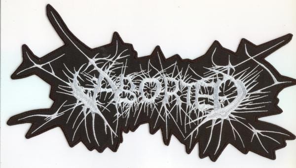 Aborted - White Logo Back Patch - Etsy