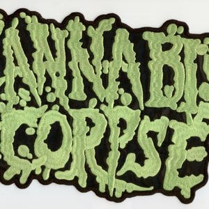 Écusson dorsal Cannabis Corpse - Logo vert