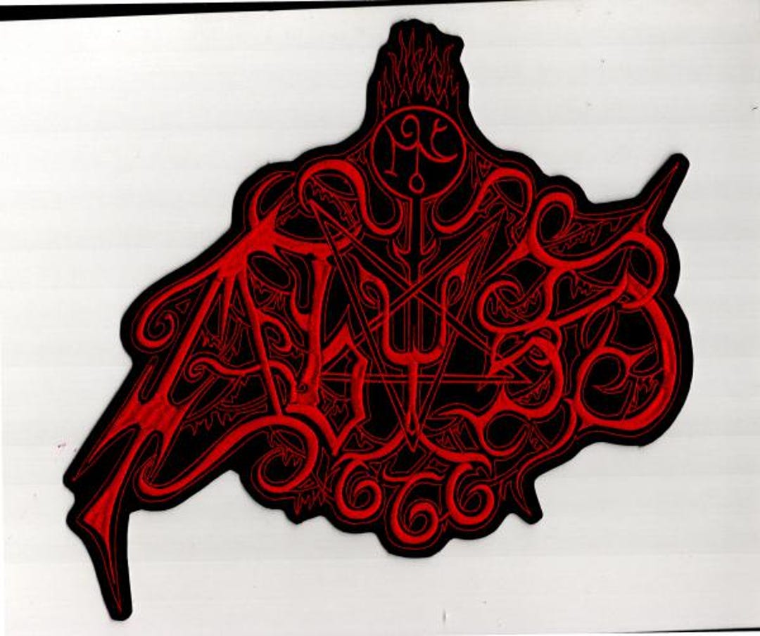 The Abyss - Red Logo Back Patch - Etsy