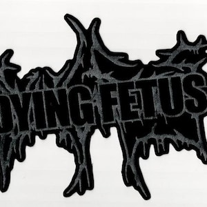 Feto moribundo - Logotipo gris 2 parches traseros