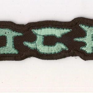 Hypocrisy - Green New Logo Outline Back Patch