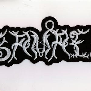 Samael - White Old Logo Back Patch