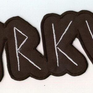 Myrkur - Weisses Logo Rückenaufnäher
