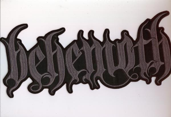Behemoth - Grey Logo Back Patch - Etsy