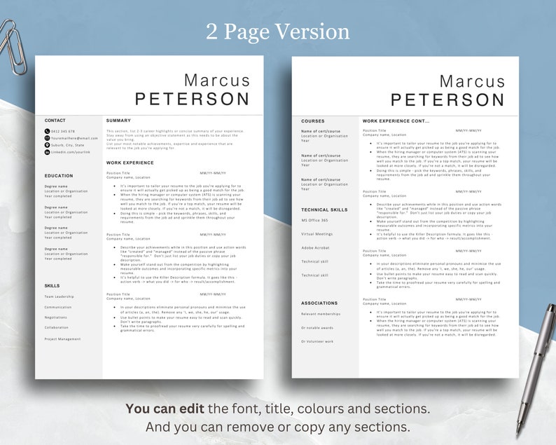 Australian Resume Format Stylish - Il 794xN.5966154263 Lj86 