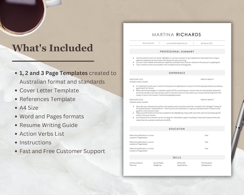 Australian CV Resume Professional - Il 794xN.4990373642 Sfps 