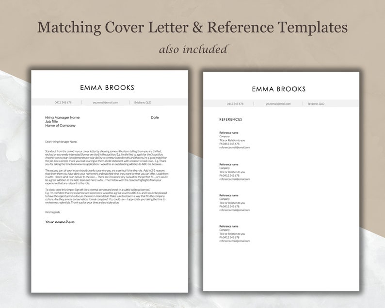 Australian Format Resume Template - Il 794xN.4884547342 604j 