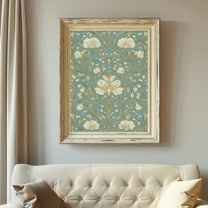 Antique Floral Art Print | Cottagecore Botanical Wall Decor (Digital Download) image 4