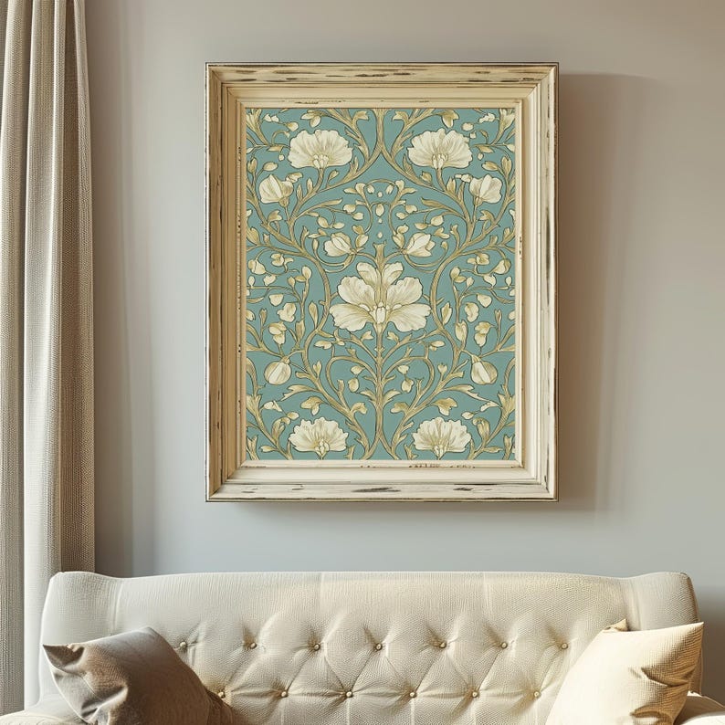 Antique Floral Art Print | Cottagecore Botanical Wall Decor (Digital Download) image 4