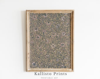 Artful Pattern Wall Art, Boho Textile Wall Art, Floral Pattern Wallart, Floral Texture Wall Art/149