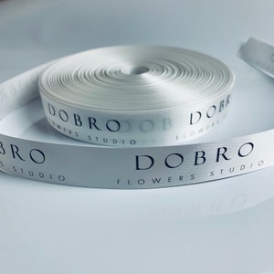 Personalised White Ribbon / 15-25 Mm Satin Ribbon / Ribbon With Your ...