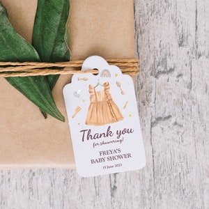 Etiquettes pour baby shower, Étiquettes personnalisées, Étiquettes personnalisées pour baby shower, Étiquettes naissance, Shower de bébé, Étiquette cadeau, Merci de l'avoir célébré