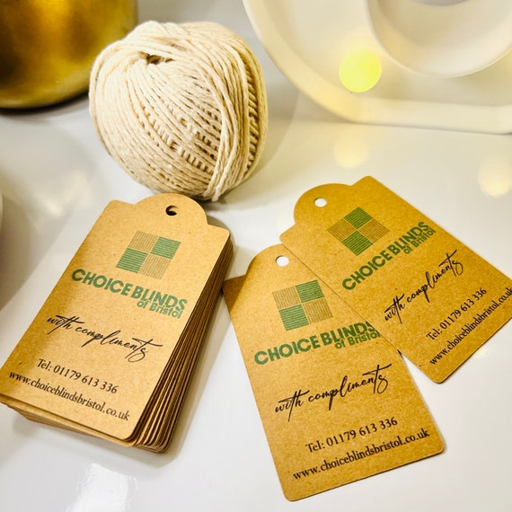 Custom Craft Tags, Personalised Tags, Brown Paper Tags, Business