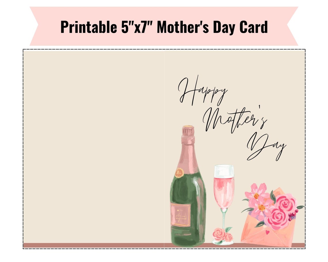 PRINTABLE Mother's Day Card Mothers Day Card Printable Happy