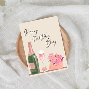 PRINTABLE Mother&#39;s Day Card | Mothers Day Card Printable |  Happy Mothers Day Card | Digital Mothers Day Card | Instant Download PDF Cards