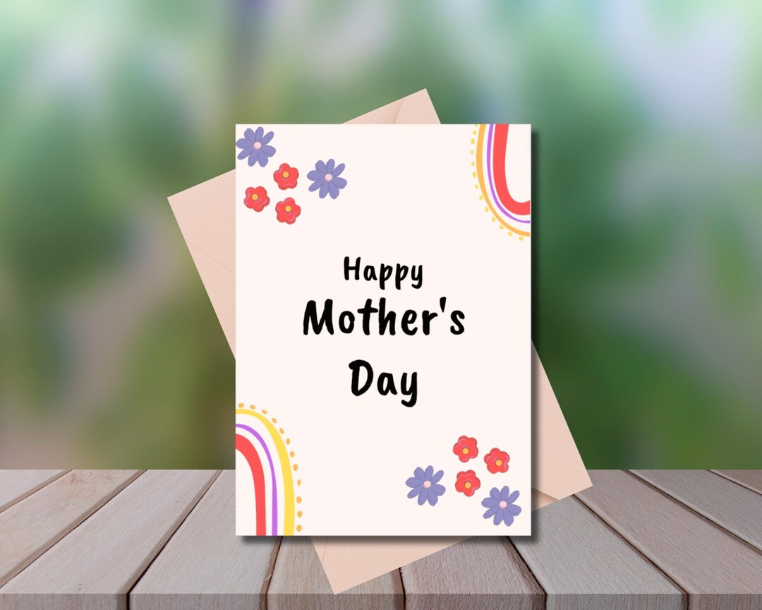PRINTABLE Mother's Day Card Mothers Day Card Printable Happy