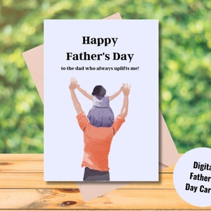 PRINTABLE Father’s Day Card | Father’s Day Card Printable | Digital Happy Father’s Day Card | Instant Download PDF Card
