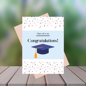 PRINTABLE Graduation Card | Cute Graduation Card | Graduation Gift | Congratulations Graduation Card | 2023 Graduation Gift