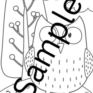 Owl Cute Colouring (21 Pages). Engaging, Adorable, Enjoyable for Kids ...