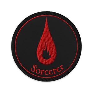 Dungeons and Dragons Sorcerer Class Embroidered Patch