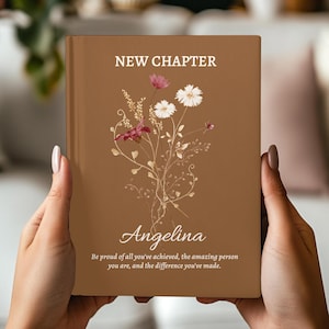 New Chapter Journal, Personalized Retirement Gifts for Women Coworker, Nurse Retirement Gift, Graduation Gift, New School, Hardcover Journal