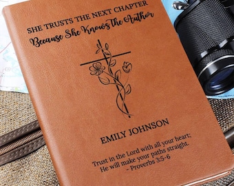 Custom Next Chapter Journal Gift For Her, Retirement Gift, Graduation Gift, New Job, New School, Farewell, Divorce Gifts, Christian Gift