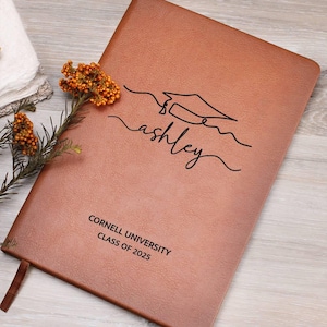 Personalized Graduation Journal, Graduation Gift for Daughter & Son, College Graduation Gift, Masters Degree Grad Gift For Best Friend