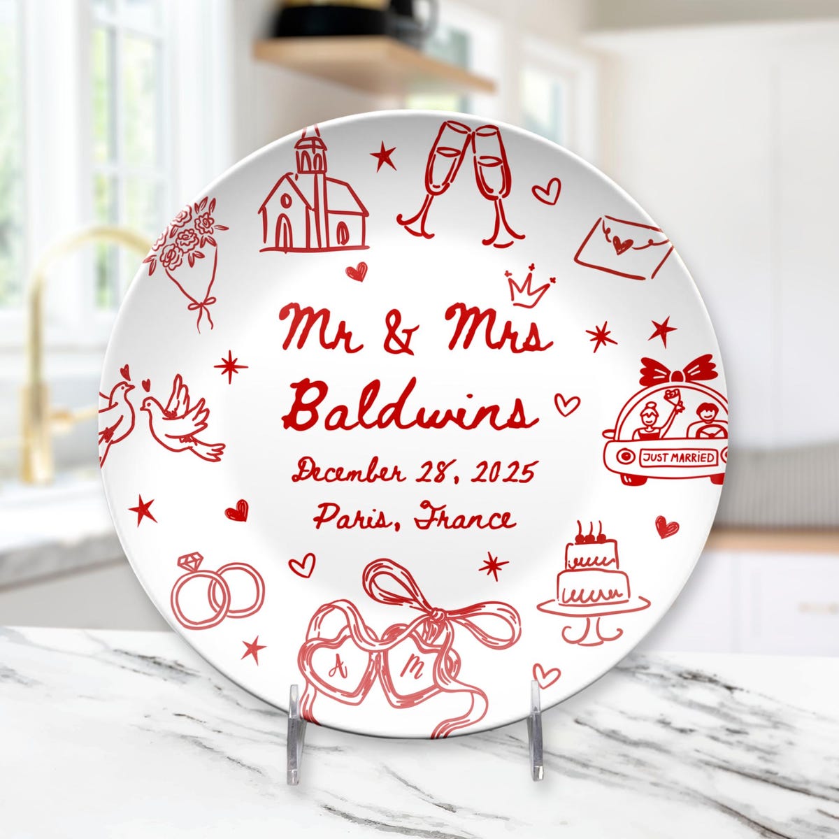 Custom Wedding Platter, Personalized Couple Name Plate With Date, Newlywed or Anniversary Gift, Engagement or Bridal Shower Gift - Etsy