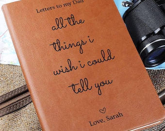 Diario commemorativo personalizzato, quaderno per il dolore di mio padre, regalo di condoglianze per la perdita del padre o della madre, regali per il lutto per la perdita di un figlio