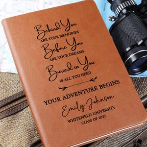 Custom Graduation Journal, College Graduation Gift for Daughter & Son, High School Grad Gift, Masters Degree Grad Gift For Best Friend
