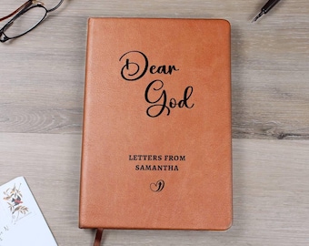 Dear God Personalized Prayer Journal, Custom Name Prayer Notebook, Christian Gift, Prayer Diary, Gifts for Women, Mom Gift, Faith Journal