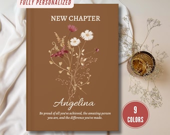New Chapter Journal, Personalized Retirement Gifts for Women Coworker, Nurse Retirement Gift, Graduation Gift, New School, Divorced Gift