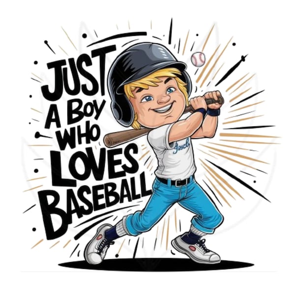baseball digital art print, boy baseball wall decor, kids sports art download, whimsical baseball design, playful sports digital print