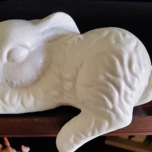 Cute Sleeping Countertop Bunny, Indoor Decor, Outdoor Decor, Animals, Easter, Fluffy, Nature, Peaceful, Stress Relief, Adorable, Rabbit
