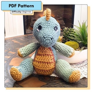 PDF PATTERN | Spike the Dinosaur | Amigurumi