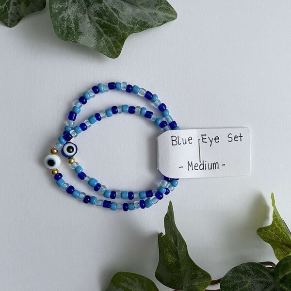 Blue Eye Armband Set