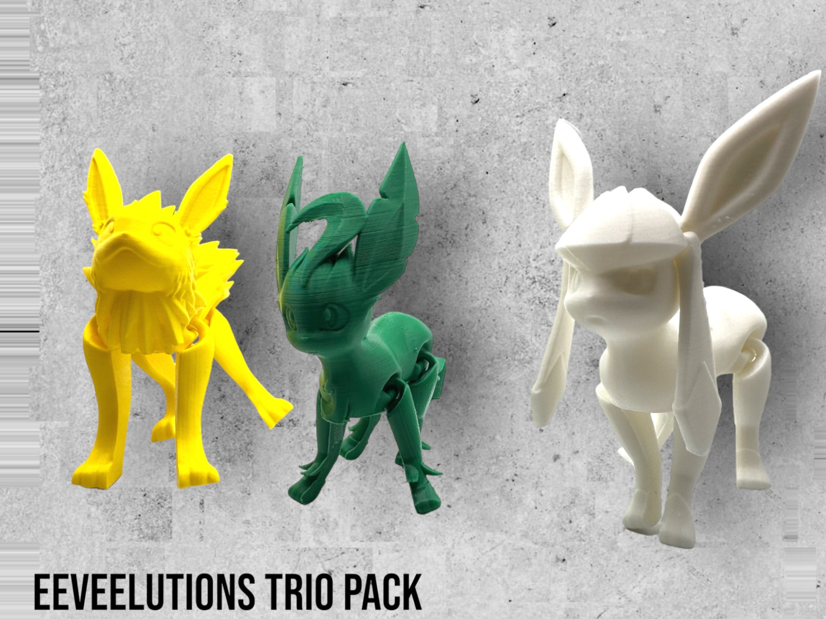 3D file Pokemon eevee evolution pack 🐉・3D printable design to