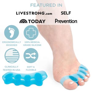 Toe Separator, Toe Spacer, Foot Care, Toe Spreaders, Healthy Toes Accessories, Yoga Accessories, Exercise