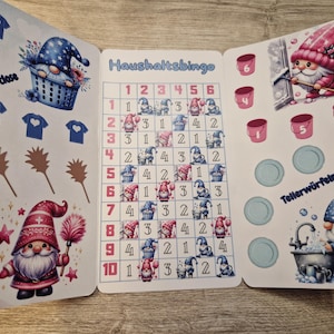 Klappkarte "Immer dieser Haushalt", großes Bingo mit vielen Aktionen (Art. 1086)