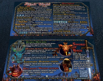 Black Knight: Sword of Rage Flipper Updated Score Cards V2.1 Pro oder Prem/LE