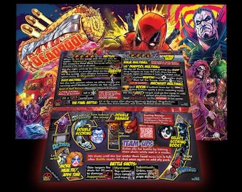 Deadpool Pinball Score Cards, Stern, 2018: Pro, Prem & LE and Pro, V2 update.