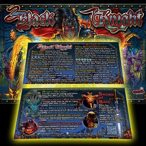 Mise à jour des fiches de règles v2 pour Black Knight: Sword of Rage Flipper -- Pro ou Prem/LE